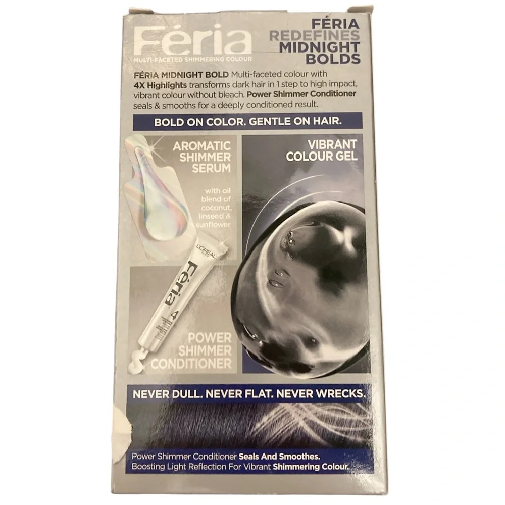 Lot of 2 L’Oreal Paris Féria Permanent Hair Dye Color M10 Cosmic Azure Rich Blue